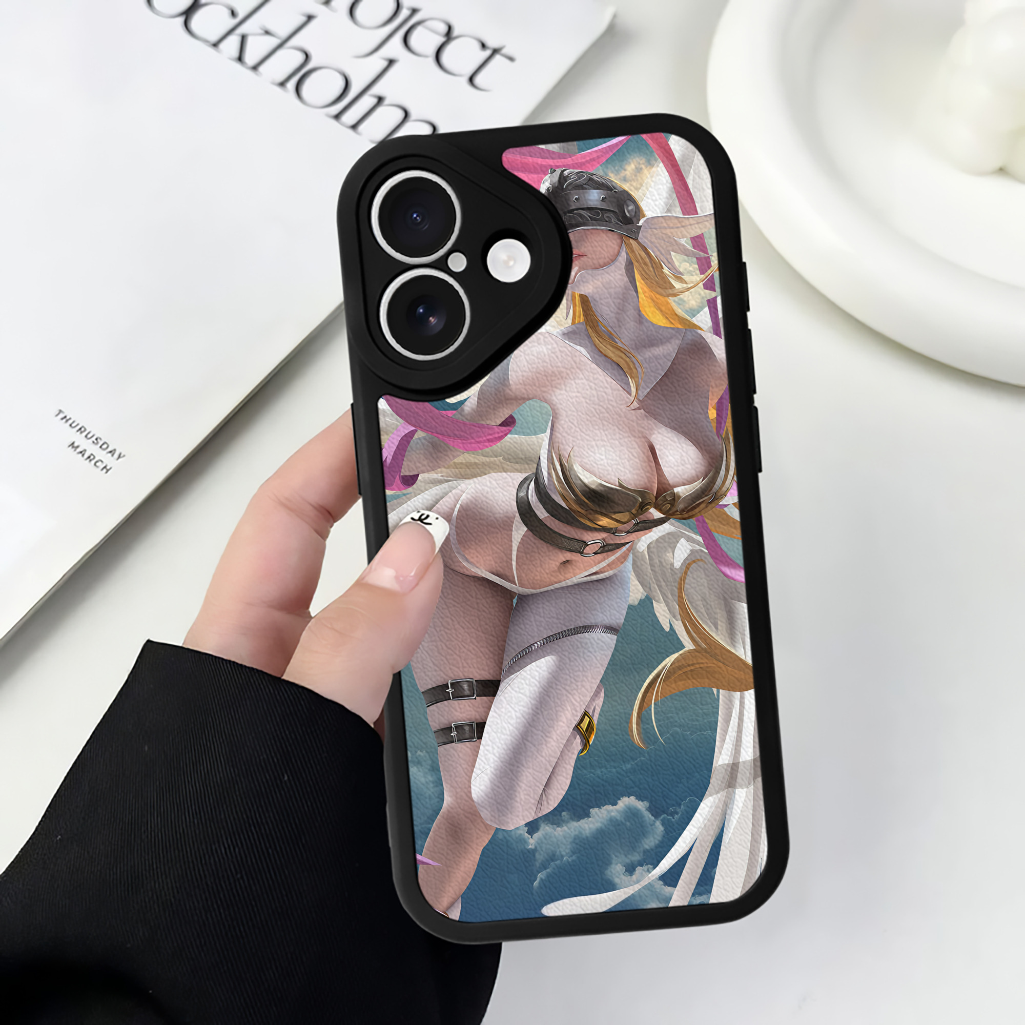 （画像用） Digimon デジタルモンスター/デジモン 【iPhone 16シリーズ対応】シリコンスマホケース（レザー調） 材質：シリコン